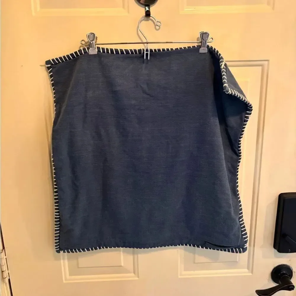 Pottery Barn Blue Decorative Throw Pillow Sham